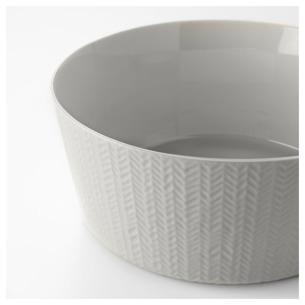 Сервировочная миска ВИНТЕР 2017, узор «елочка», светло-серый (28 см) - схема-чертеж с размерами