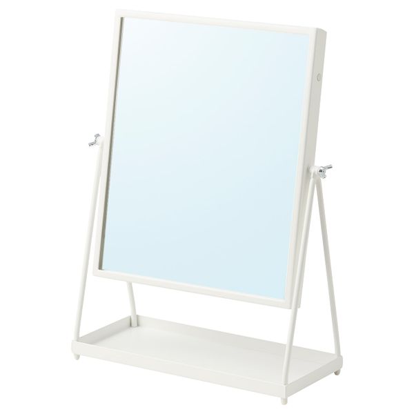 Зеркало настольное, белый 27x43 см IKEA KARMSUND КАРМСУНД 104.938.41 - схема-чертеж с размерами