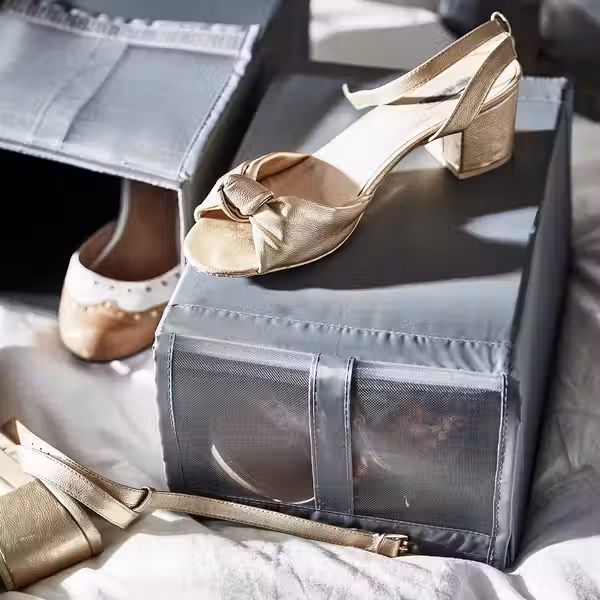 SKUBB Коробка для обуви - темно-серый 22x34x16 см - фото 3