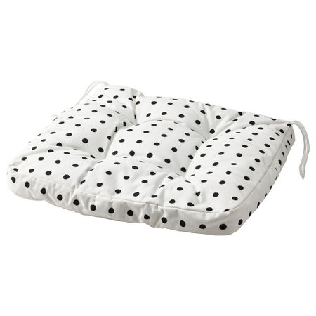 Подушка-сиденье на детское кресло, белый, черный IKEA BJÖRKTSOMMARASTER СОММАРАСТЕР 205.532.88