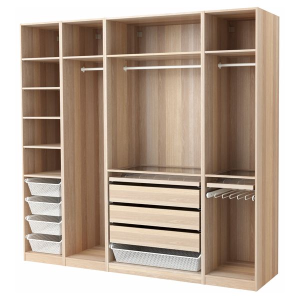 Гардероб ПАКС, под беленый дуб (250x58x236 см) - фото 2