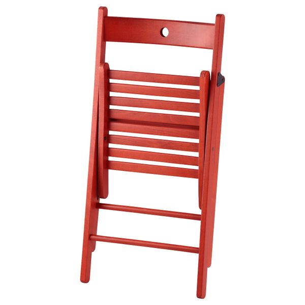 Стул складной, красный IKEA ТЕРЬЕ 703.609.75 - фото 2