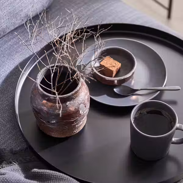 GLADOM Стол сервировочный - чёрный 45x53 см - фото 5