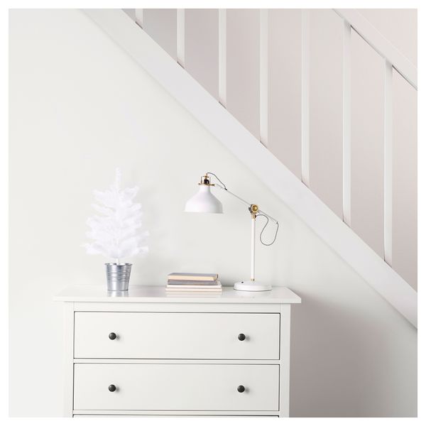 Искусственное растение в горшке ФЕЙКА, рождественская елка белый (12 см) - схема-чертеж с размерами