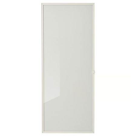 HÖGBO Стеклянная дверь - белый 40x97 см