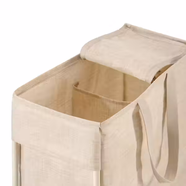 PURRPINGLA Мешок/контейнер для белья на опоре - бежевый 42 л - схема-чертеж с размерами
