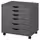 ALEX Тумба с ящиками на колесах - темно-серый 67x66 см
