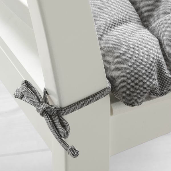 Подушка на стул, 38x38x6.5 см, серый IKEA VIPPÄRT 103.958.07 - схема-чертеж с размерами
