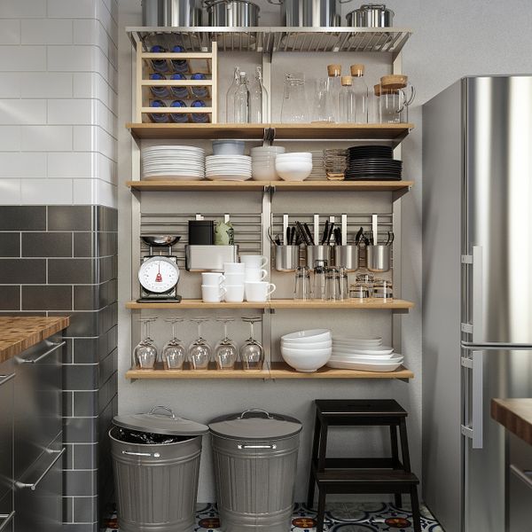 Ведро с крышкой, серый 40 л IKEA KNODD КНОД 903.754.76 - фото 3