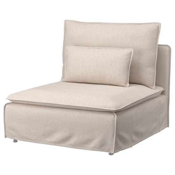 Чехол 1-местной секции, Gransel неокрашенный IKEA SÖDERHAMN 505.190.66 - схема-чертеж с размерами