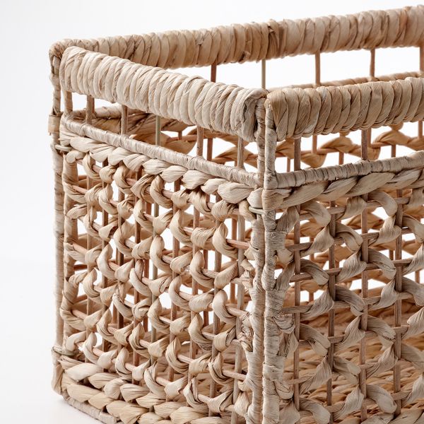 Корзина, листья банана/естественный 35x25x25 см IKEA TÄTING ТЭТИНГ 804.745.99 - фото 4