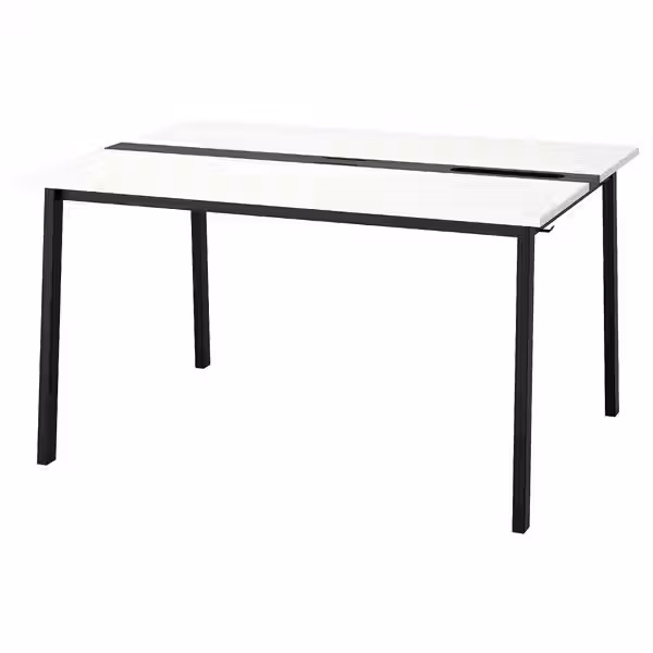 MITTZON МИТТЗОН Конференц-стол - белый/чёрный 140x108x75 см - фото 1