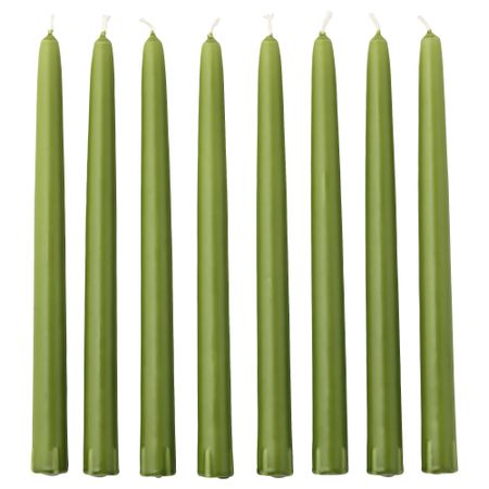 Неароматическая свеча КЛОКХЕТ, темно-зеленый (25 см)