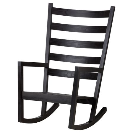 Кресло-качалка, для дома/улицы ВЭРМДЭ, черно-коричневый черный черно-коричневая морилка
