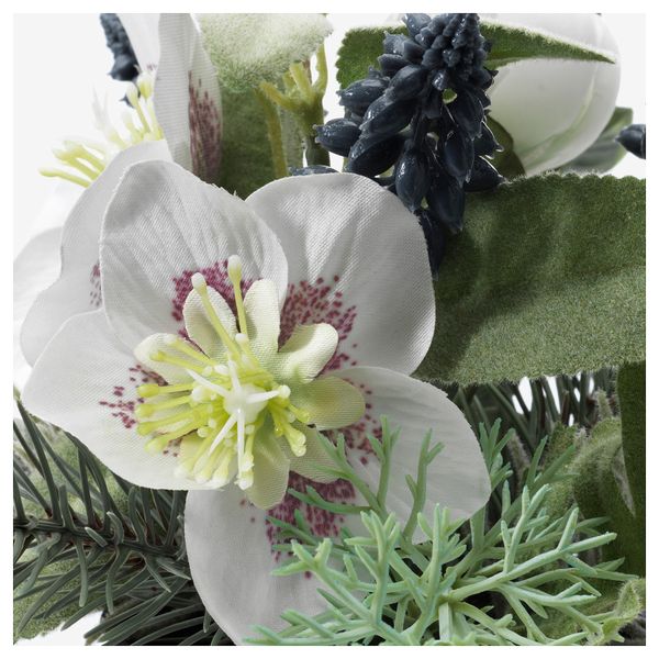 Искусственное растение в горшке ФЕЙКА, оформление белый (9 см) - фото 3