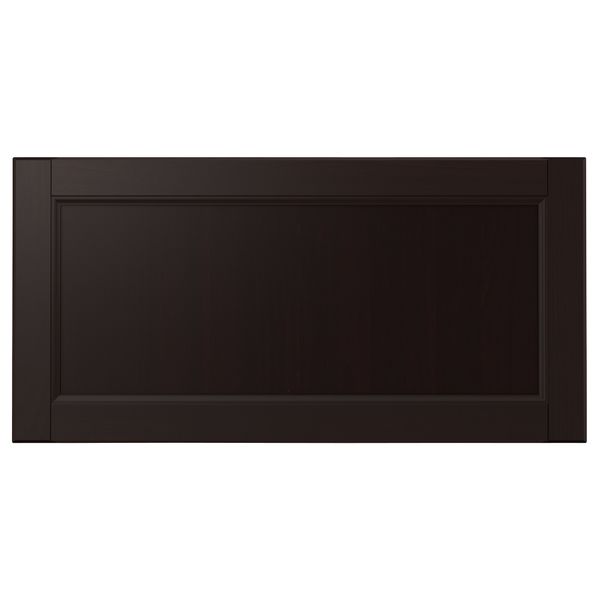 Фронтальная панель ящика ЛАКСАРБИ, черно-коричневый - схема-чертеж с размерами