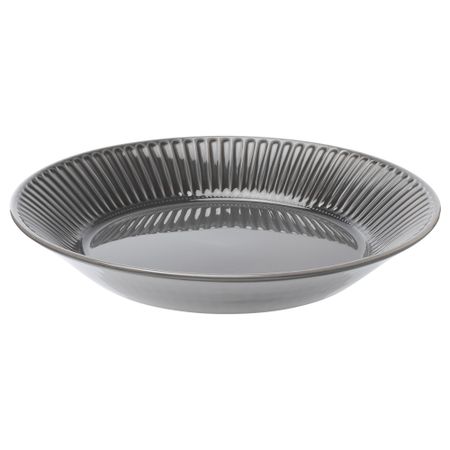 Блюдо, 29 см, фаянс серый IKEA STRIMMIG 004.378.84