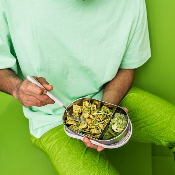 Контейнер с крышкой и разделителем, нержавеющая сталь, бежевый, 0.7 л IKEA HALVVARM ХАЛЬВВАРМ 204.972.21 - фото 10