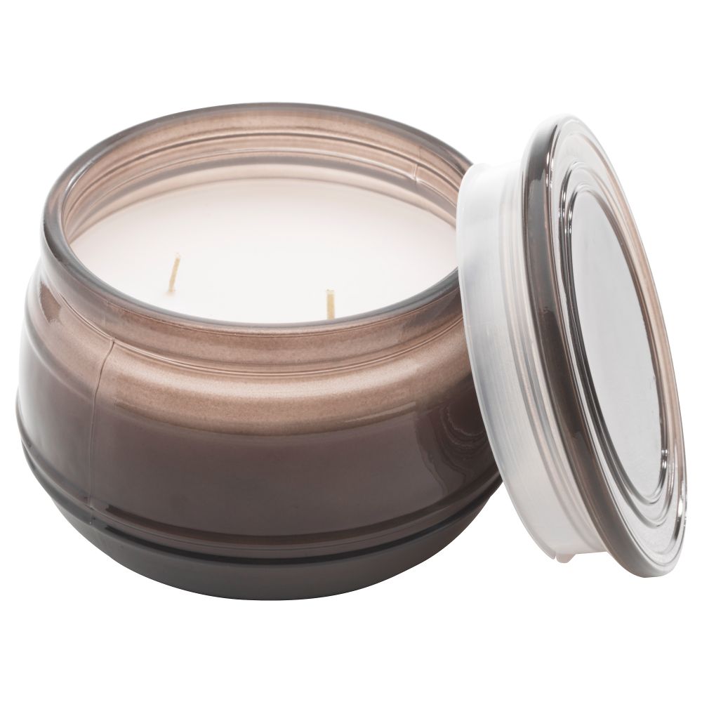 Ароматическая свеча в стакане, 2 фитиля ЛУГГА, Рождественская выпечка, коричневый (10 см) - фото 1