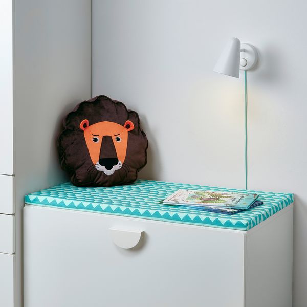 Подушка на скамью, 90x50x3 см, бирюзовый IKEA BÄNKKAMRAT БЭНККАМРАТ 004.811.98 - фото 3