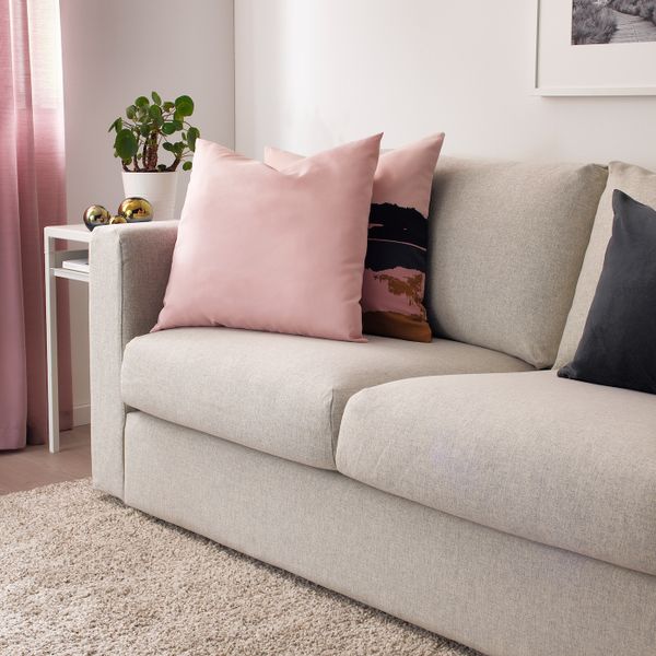 Подушка, светло-розовый 40x40 см IKEA KRONÄRT КРОНЭРТ 304.459.48 - схема-чертеж с размерами