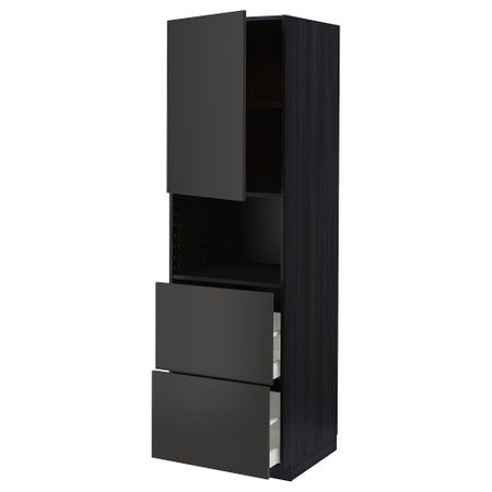 Высокий шкаф для СВЧ, дверца,2ящика IKEA METOD МЕТОД, MAXIMERA МАКСИМЕРА 794.987.80
