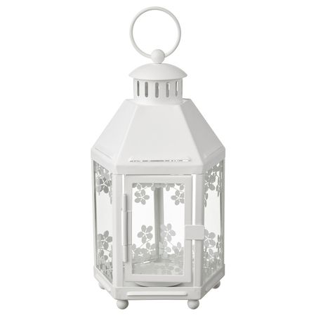 Фонарь для греющей свечи,д/дома/улицы, белый 21 см IKEA KRINGSYNT КРИНГСИНТ 905.097.01