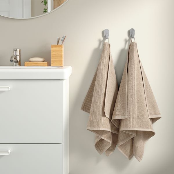 Полотенце, светло-бежевый, 50x100 см IKEA VÅGSJÖN ВОГШЁН 204.946.18 - схема-чертеж с размерами