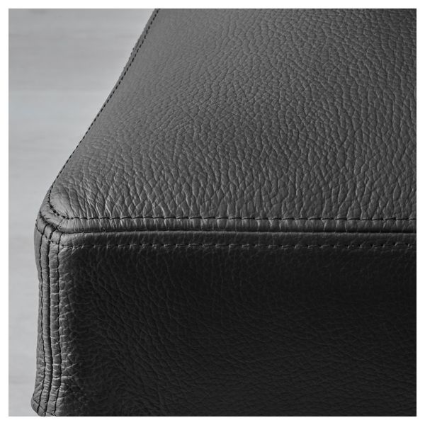 Стул ХЕНРИКСДАЛЬ, коричнево-чёрный, Глосе черный - фото 4