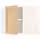 METOD Угловой навесной шкаф с полками - белый/Forsbacka дуб 68x60 см