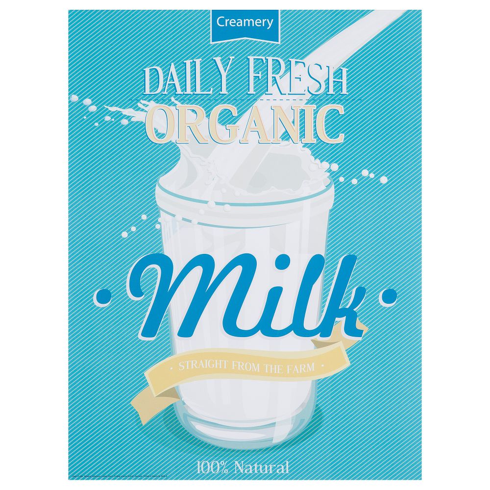 Набор постеров, 2 штуки ЭДЕЛВИК, Organic milk, Bakery 2 (30x40 см) - фото 1