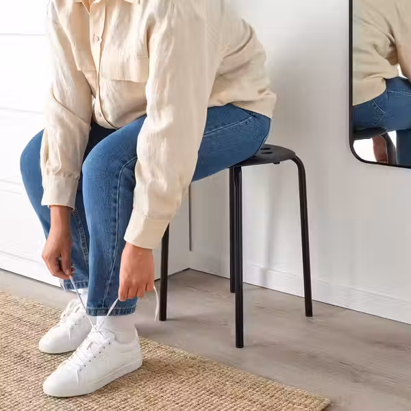 MARIUS Табурет - чёрный 45 см - фото 3