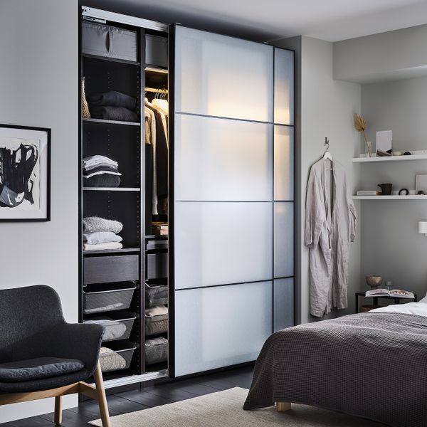 3 каркаса гардеробов, черно-коричневый 200x35x236 см IKEA PAX ПАКС 398.960.88 - фото 2