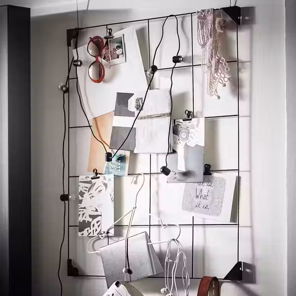 SÖSDALA Доска для записей, с зажимами - чёрный 60x75 см - фото 4