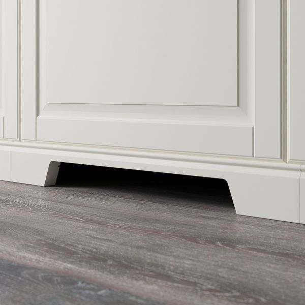 Декоративный цоколь с вырезом, белый с оттенком 66x8 см IKEA FÖRBÄTTRA ФОРБЭТТРА 503.671.38 - схема-чертеж с размерами