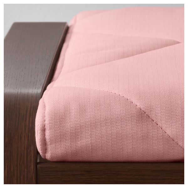 Табурет для ног ПОЭНГ, коричневый, Эдум розовый - фото 3