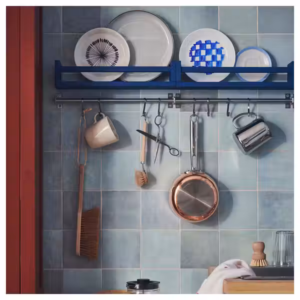 KUNGSFORS Рейлинг - нержавеющ сталь 40 см - схема-чертеж с размерами