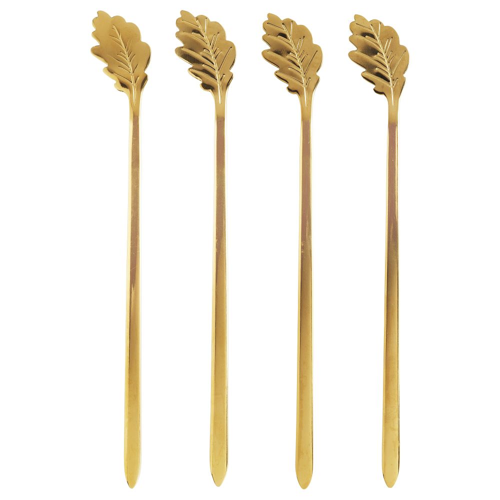 Палочка для коктейля ВИНТЕР 2018, золотой - схема-чертеж с размерами