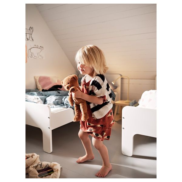 Раздвижная кровать с реечным дном, белый 80x200 см IKEA SLÄKT СЛЭКТ 293.265.12 - фото 10