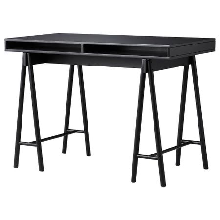 Стол на опорах СПЭНСТ, черный (136x70 см)