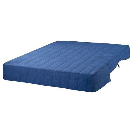 Пенополиуретановый матрас с чехлом, Шифтебу синий 140x188 см IKEA LYCKSELE ЛИКСЕЛЕ 404.811.15