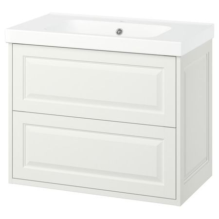 TÄNNFORSEN / ORRSJÖN Шкаф с ящиками и раковиной - белый 82x49x69 см
