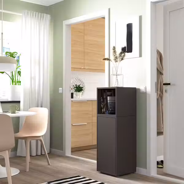 EKET Комбинация шкафов с ножками - темно-серый 35x35x107 см - фото 2