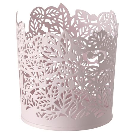 Подсвечник для греющей свечи, бледно-розовый 8 см IKEA SAMVERKA САМВЕРКА 505.109.71