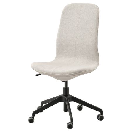 Рабочий стул, Гуннаред бежевый/черный IKEA LÅNGFJÄLL ЛОНГФЬЕЛЛЬ 092.100.08
