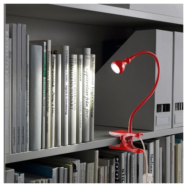 Софит настенный, с зажимом, светодиодная ЯНШО, красный - фото 2