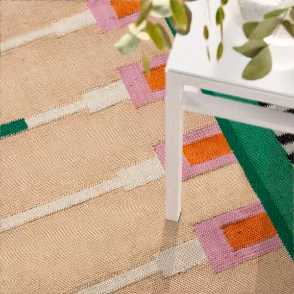 MÄVINN МЭВИНН Ковер - бежевый/зеленый 170x240 см - фото 3