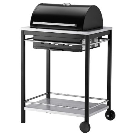 Угольный гриль КЛАСЕН, черный нержавеющ сталь