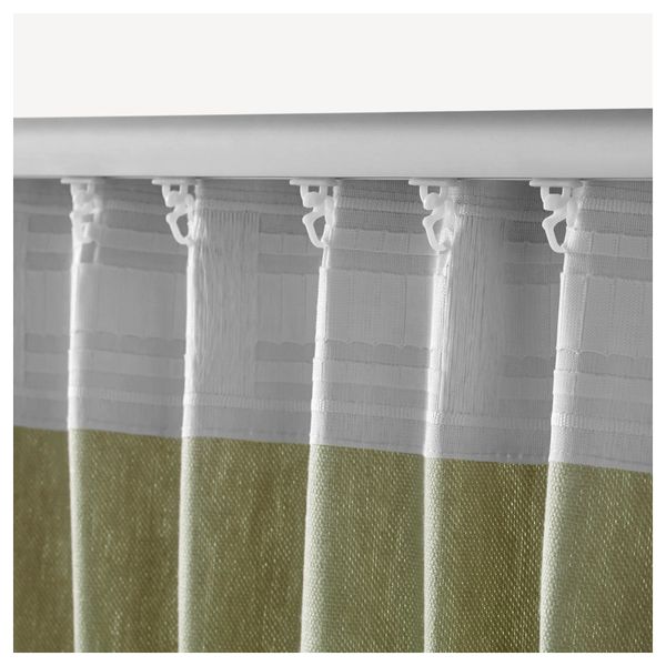 Гардины с прихватом, 1 пара ИНГЕРТ, зеленый (145x300 см) - фото 4