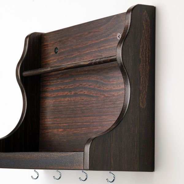 Настенный органайзер, темно-коричневый 28x9x21 см IKEA LEVLA ЛЕВЛА 605.039.70 - фото 2